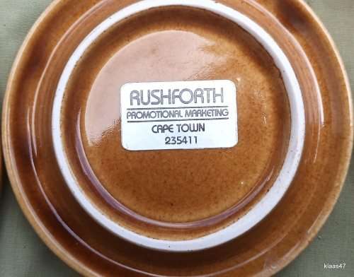 Set of Four Limosin Brandy Porcelain Coasters