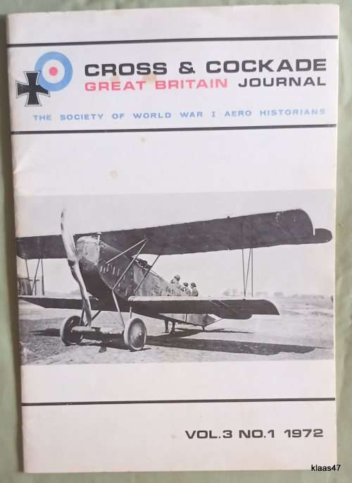 Cross & Cockage Journal - 1972 - Vol 3 No 1 - Soc of WW1 Aero Historians
