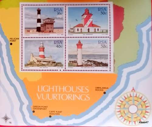 SA - 1988 - Lighthouses - Miniature Sheet (Mint)