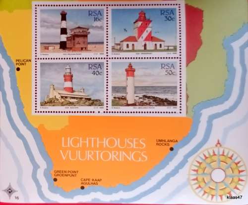 SA - 1988 - Lighthouses - Miniature Sheet (Mint)