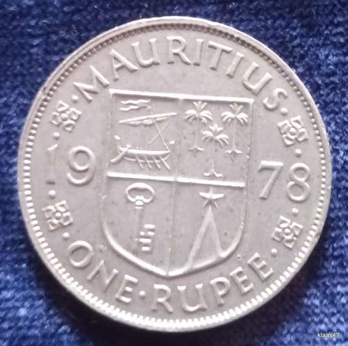 Mauritius - 1978 - One Rupee - Copper-nickel