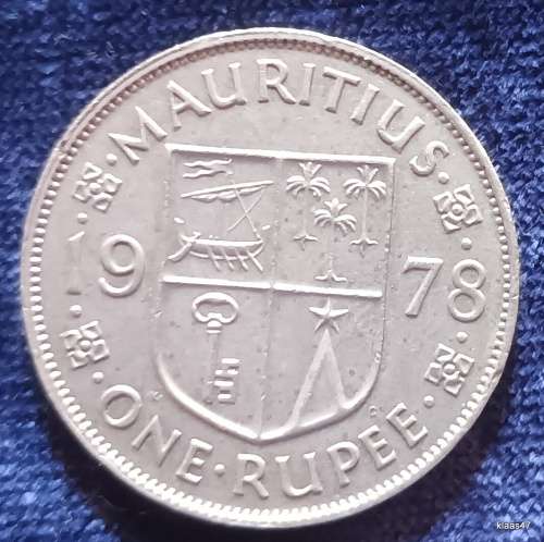 Mauritius - 1978 - One Rupee - Copper-nickel