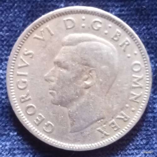 GB - 1947 - George VI (with `IND:IMP`) - Two Shillings - Copper-nickel