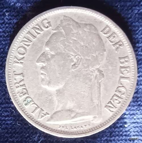Belgian Congo - 1926 - 1 Franc (Dutch Text) - Copper Nickel