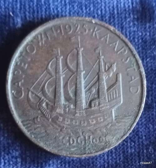 Medallion - 1925 - Edward Prince of Wales - Visit to Cape Town - Copper