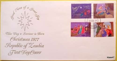 Zambia - 1977 - Christmas - FDC
