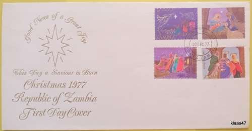 Zambia - 1977 - Christmas - FDC