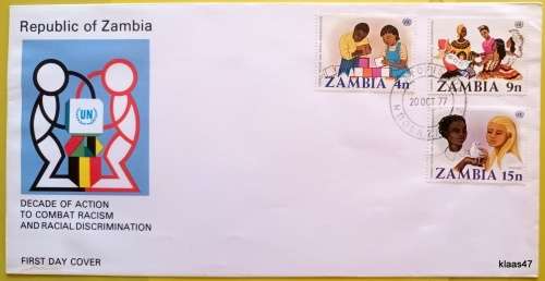 Zambia - 1977 - Fight Against Racism - FDC