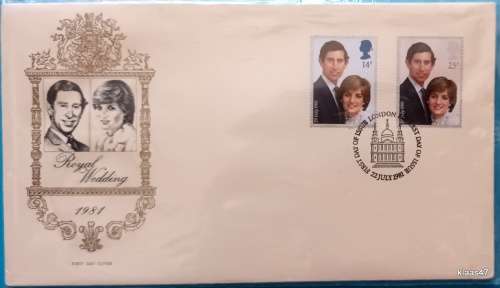 GB - 1981 - Royal Wedding - FDC (Yellow Envelope)