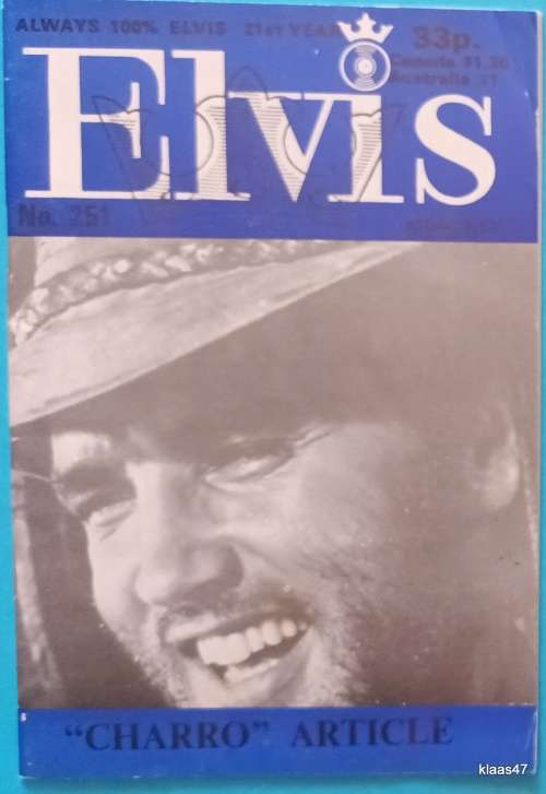 Elvis Monthly - No. 235 Aug 1979 and No. 251 Dec 1980 - 2 Magazines