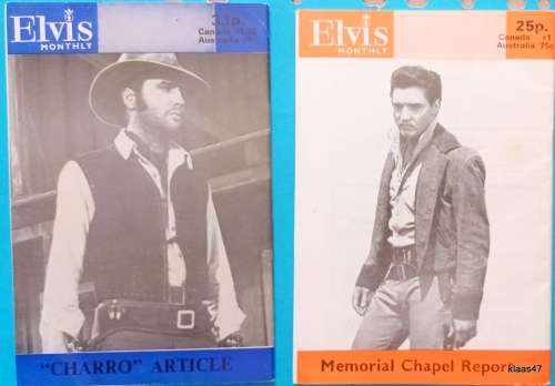 Elvis Monthly - No. 235 Aug 1979 and No. 251 Dec 1980 - 2 Magazines