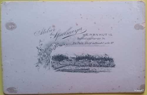 Vintage Photograph - Hernhut,  - Card  Atelier Sparmeyer
