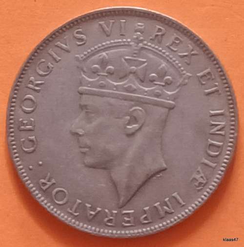 East Africa - 1937 - 1 Shilling - George VI - (.250 silver)