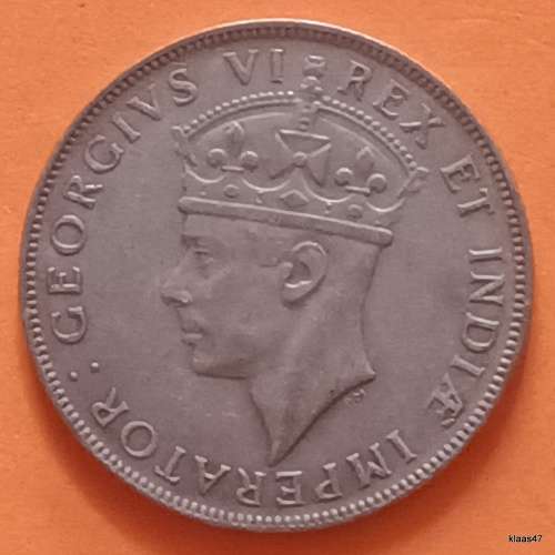 East Africa - 1937 - 1 Shilling - George VI - (.250 silver)