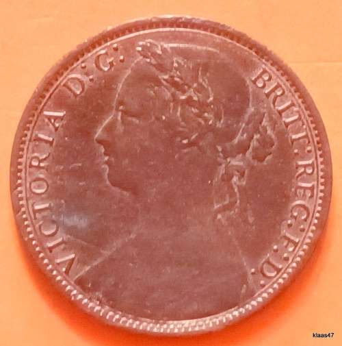 GB - 1877 - One Penny  - Victoria - Bronze