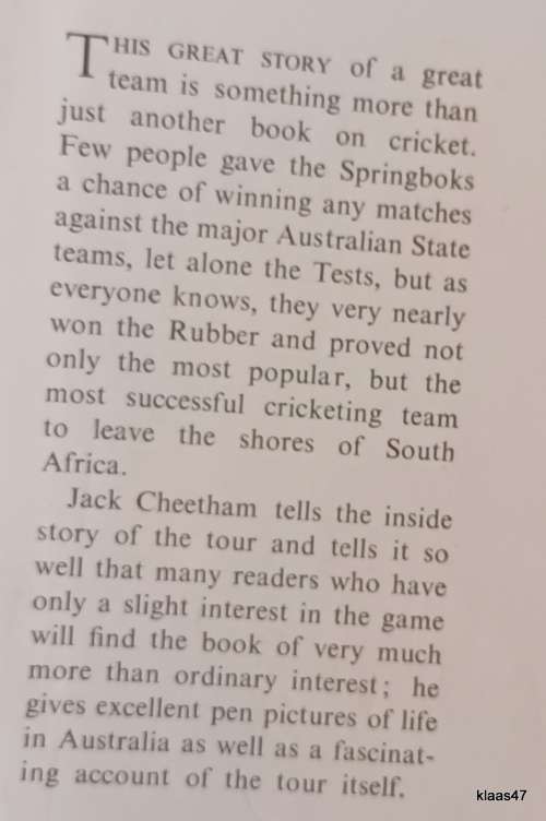 Caught By The Springboks - Jack Cheetham - Hardcover