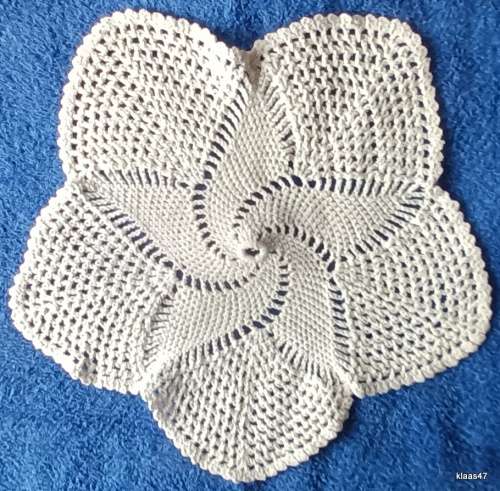 Hand Crochet Doilie in White cotton