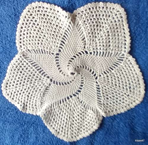 Hand Crochet Doilie in White cotton