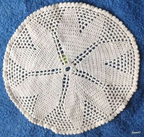 Hand Crochet Doilie in Off-White cotton
