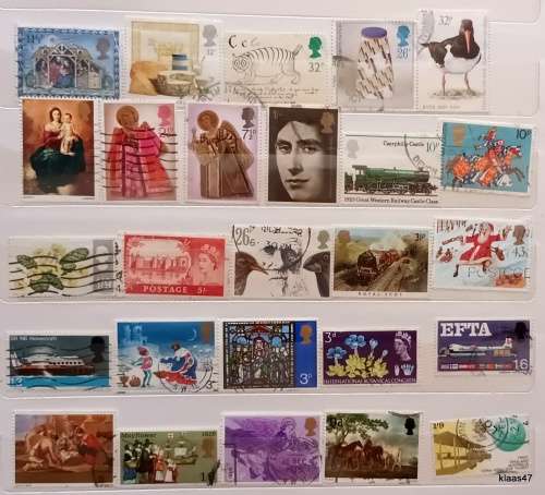 GB - Mixed Lot of 26 Used stamps