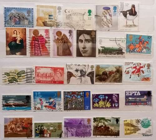 GB - Mixed Lot of 26 Used stamps
