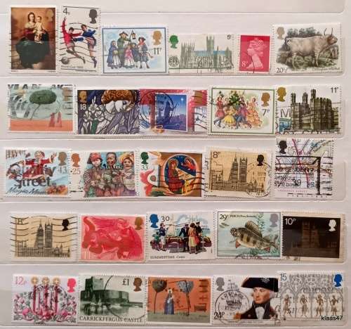 GB - Mixed Lot of 26 Used stamps