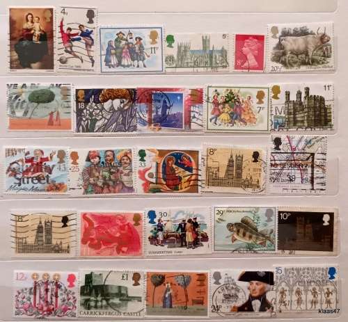 GB - Mixed Lot of 26 Used stamps