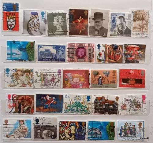 GB - Mixed Lot of 27 Used stamps