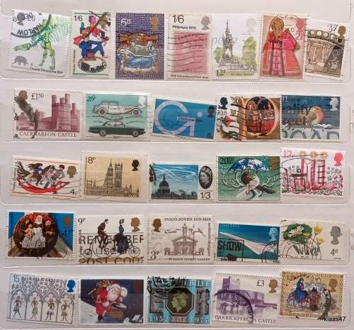 GB - Mixed Lot of 27 Used stamps
