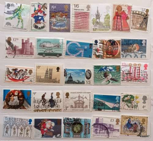 GB - Mixed Lot of 27 Used stamps