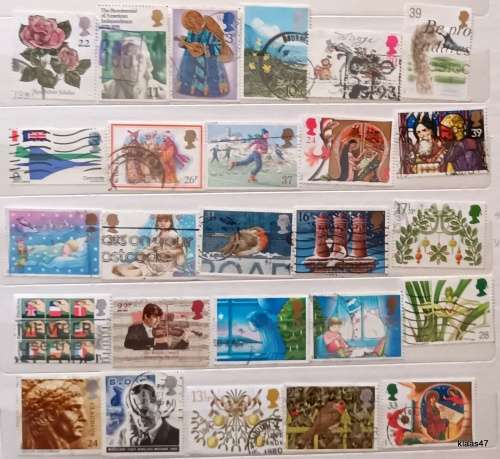 GB - Mixed Lot of 26 Used stamps