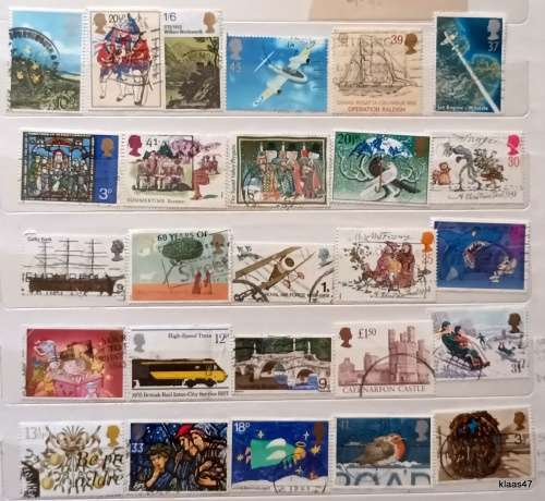 GB - Mixed Lot of 26 Used stamps