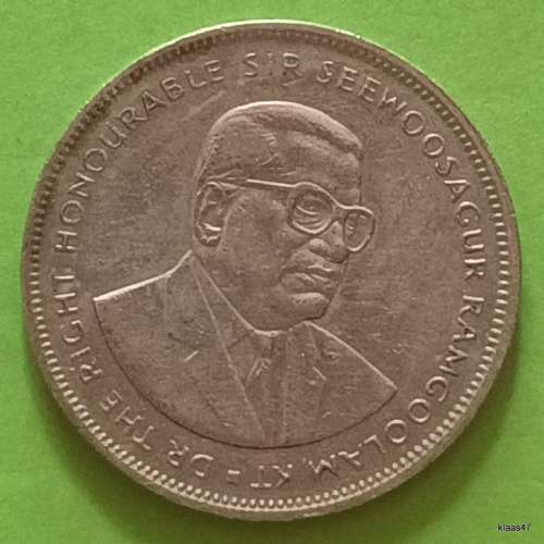 Mauritius 1992 5 Rupees Copper-nickel