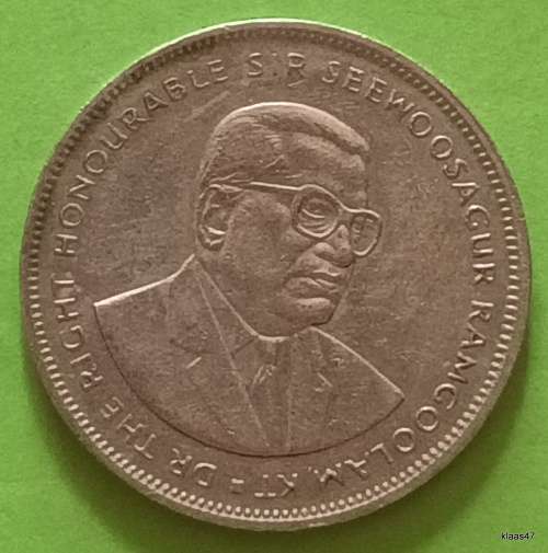 Mauritius 1992 5 Rupees Copper-nickel