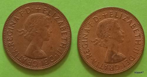 GB - Elizabeth II - One Penny 2x1967