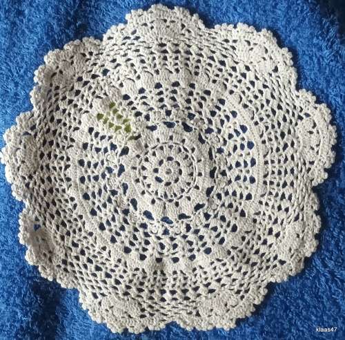 Crochet Doilie in Off-White cotton