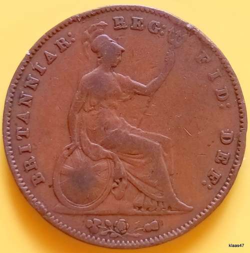 GB - 1855  - Victoria - One Penny - Copper