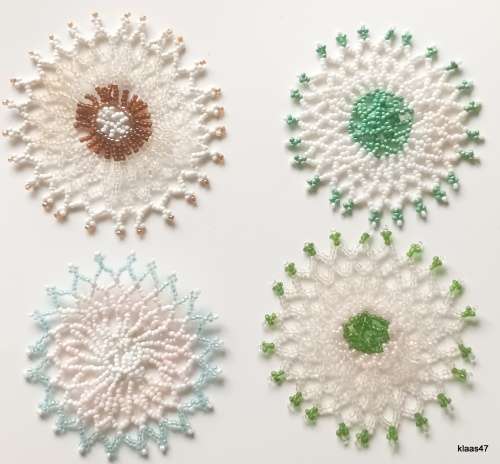 4 Beaded Coasters
