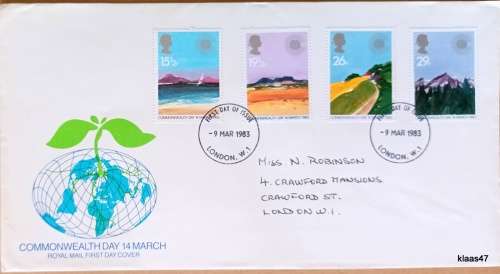 GB - 1983 - Commonwealth Day 14 March - Royal Mail First Day Cover