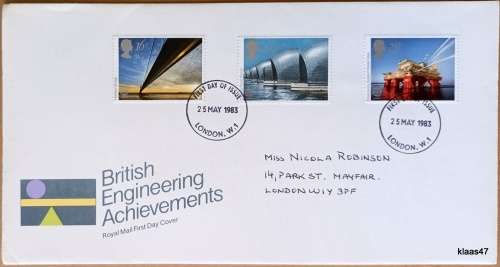 GB - 1983 - British Engineering Achievements - Royal Mail First Day Cover