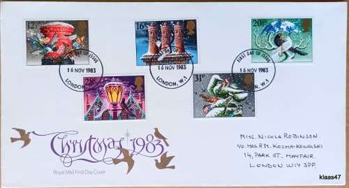 GB - 1983 - Christmas 1983 - Royal Mail First Day Cover
