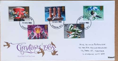 GB - 1983 - Christmas 1983 - Royal Mail First Day Cover