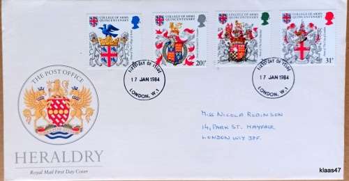 GB - 1984 - Heraldry - Royal Mail First Day Cover