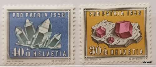 Switzerland - 1958 - Pro Patria - 2 Mint stamps