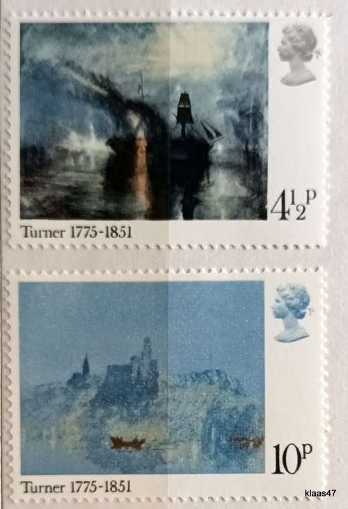 GB - 1975 - Turner Paintings - 2 Unused stamps