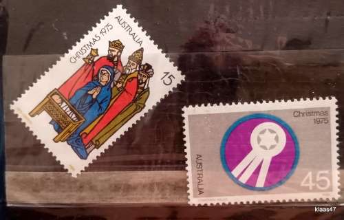 Australia - 1975 - Christmas - Set of 2 Mint stamps