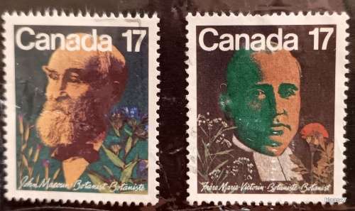 Canada - 1981 - Canadian Botanists - Set of 2 Used Hinged stamps