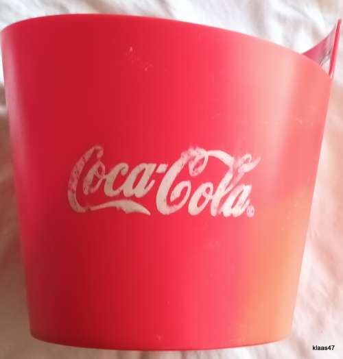 Plastic Coca-Cola Ice Bucket with bottle opener