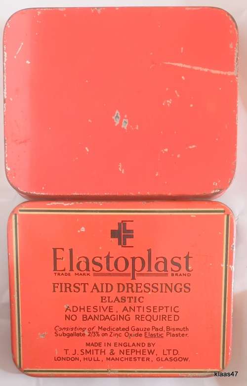 Vintage Elastoplast - Empty Tin T J Smith & Nephew