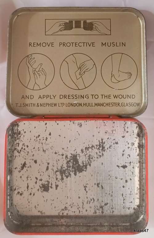 Vintage Elastoplast - Empty Tin T J Smith & Nephew